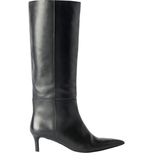 Mint Velvet Mia Black Leather Long Boots